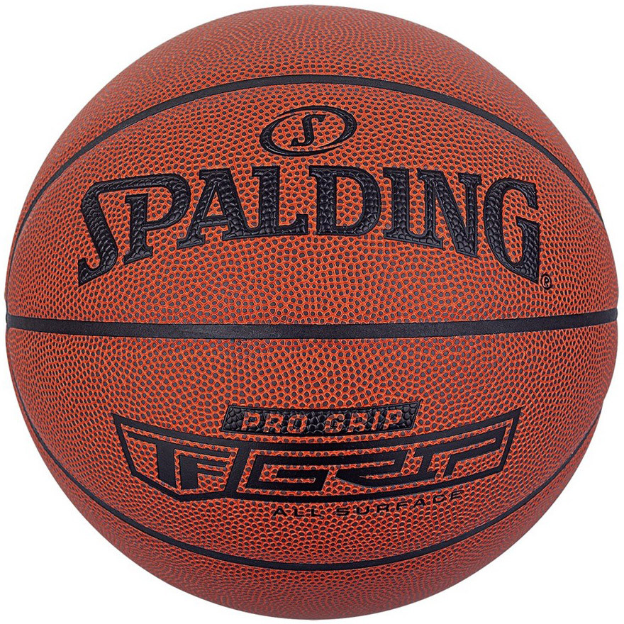 Мяч баскетбольный Spalding Pro Grip 76874z, р.7, композит. кожа (ПУ) коричневый 880_880