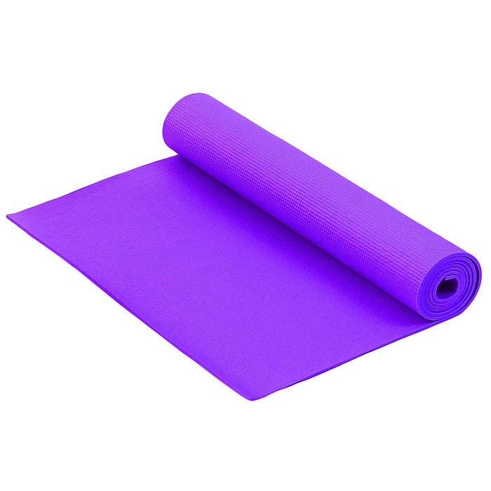 Коврик для фитнеса и йоги Larsen PVC фиолетовый р173х61х0,6см (повыш плотн) 700_700