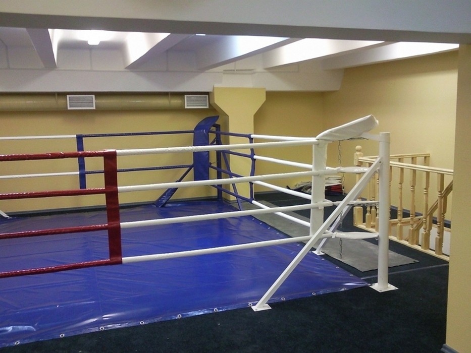 Ринг боксерский на упорах Atlet 6х6 м, боевая зона 5х5 м, монтажная площадка 6х6 м IMP-A430 933_700