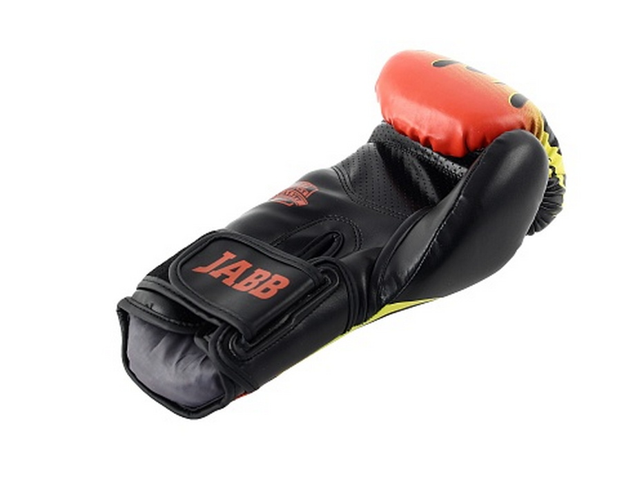 Боксерские перчатки Jabb JE-4077/Asia 77 Fire черный 12oz 933_700