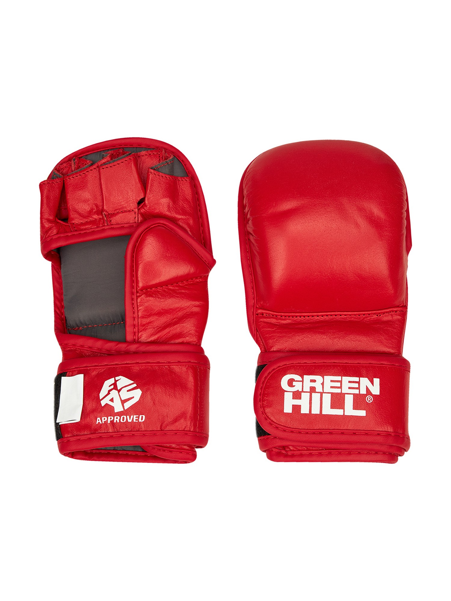 Перчатки для боевого самбо Green Hill FIAS MMA-0117u красный 1500_2000