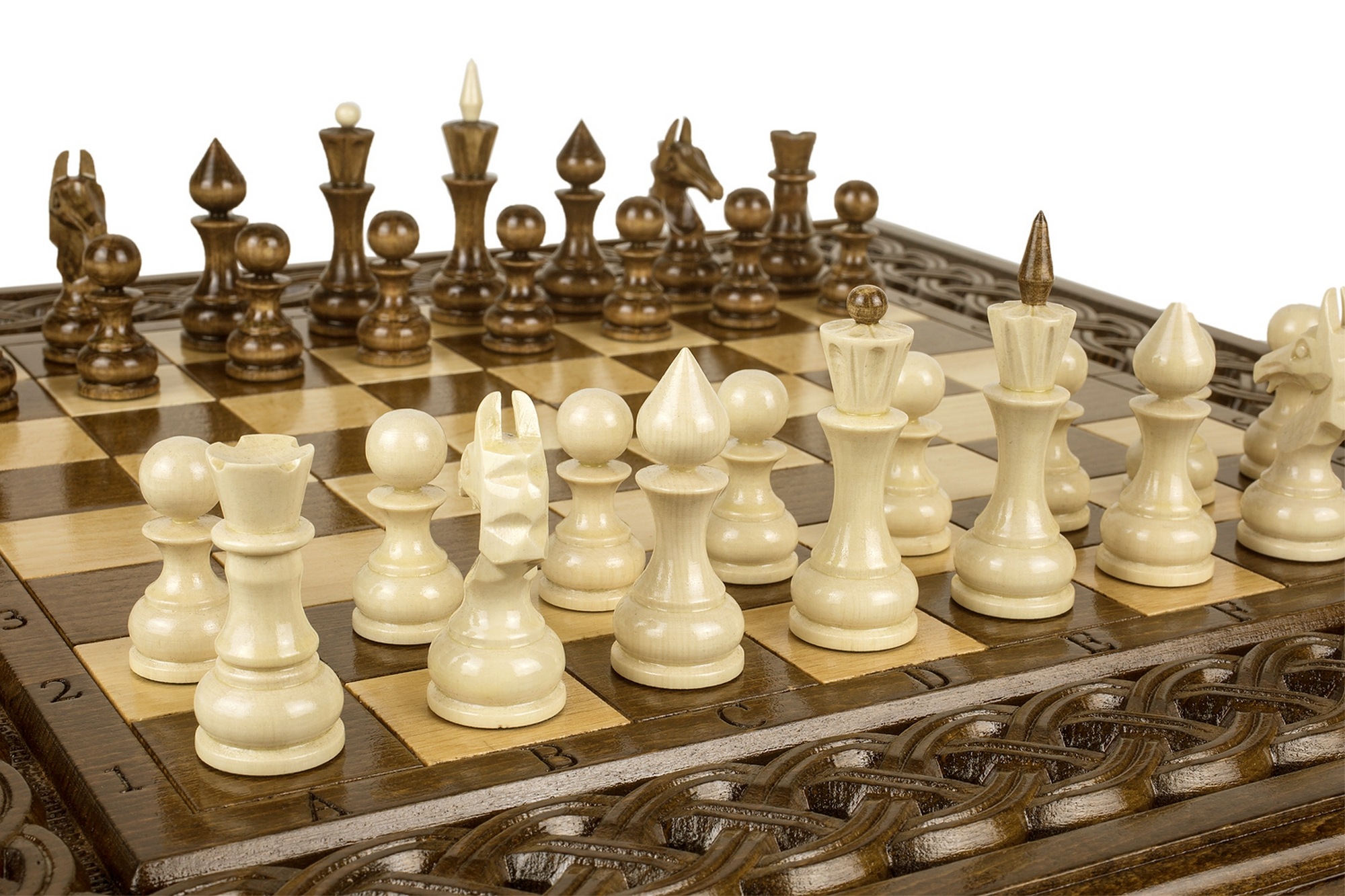 Шахматы + нарды резные"Армянский Орнамент 2" 40 Haleyan kh149-4 2000_1333