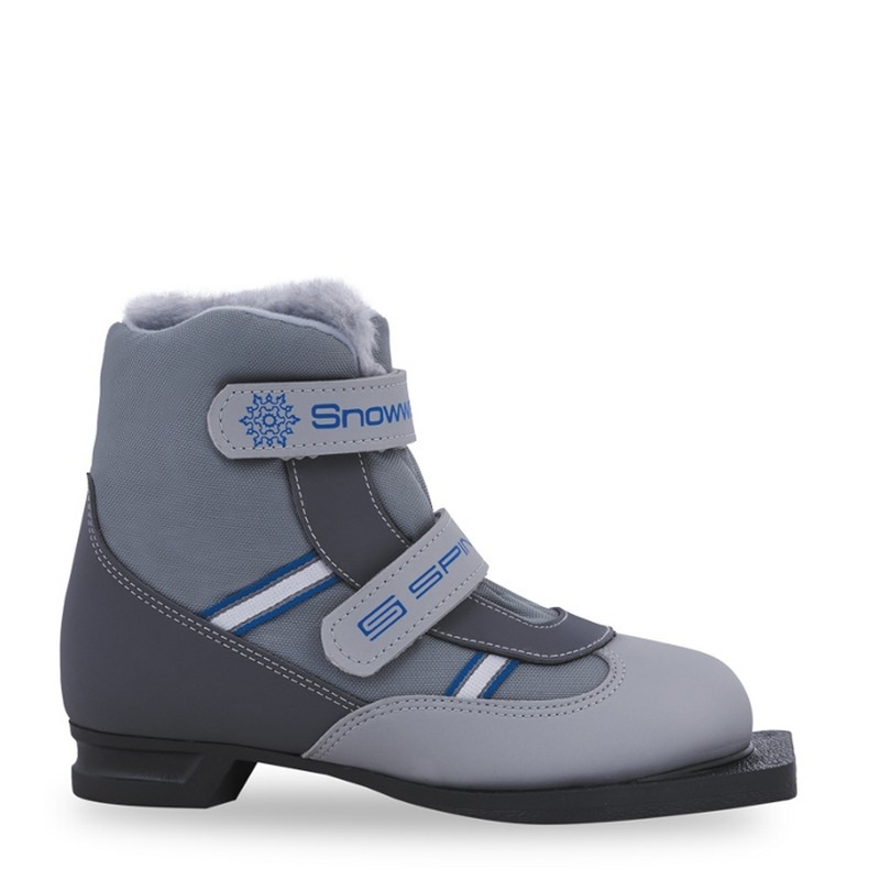 Лыжные ботинки Spine NN75 Kids Velcro/Baby 104 серый 800_800