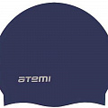 Шапочка для плавания Atemi SC110 силикон, темно-синий 120_120