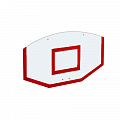 Щит стритбольный 120х75 поликарбонат (разметка красная) Dinamika ZSO-002113 120_120
