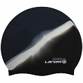 Шапочка плавательная Larsen MC35, силикон, черн/бел 120_120
