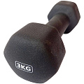 Гантель неопреновая 3,0 кг (черная) Sportex HKDB118-3.0 120_120