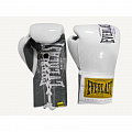 Боксерские перчатки Everlast боевые 1910 Classic 10 oz белый P00001667 120_120